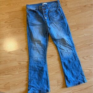 LOFT Women’s Light Blue Kick Flare Crop Jeans